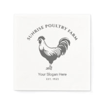 Hühnerfarm-Papier-Serviette