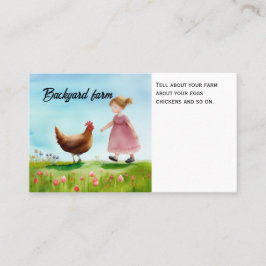 Hühnerfarm Rusic Bio Telefonnummerkarte