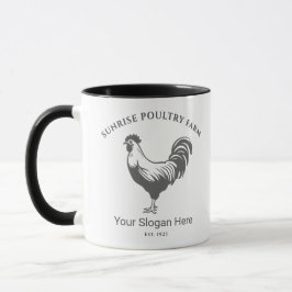 Hühnerfarmhaus individuell gestaltete Tasse mit Na