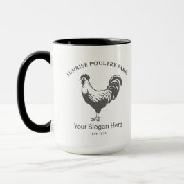 Hühnerfarmhaus-Motiv-Becher Tasse