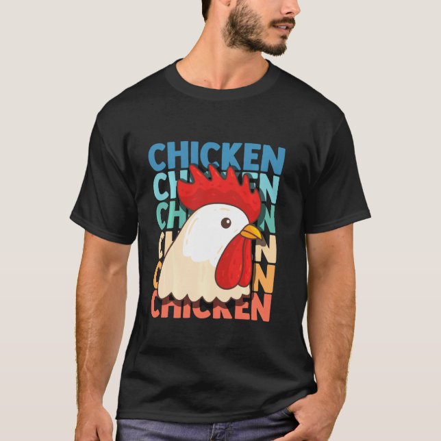 Hühnerflossen Ei Hen Bauer Grower Backyard T-Shirt (Vorderseite)