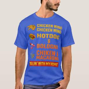 Hühnerflügel, Hot Dog und Bologna T-Shirt