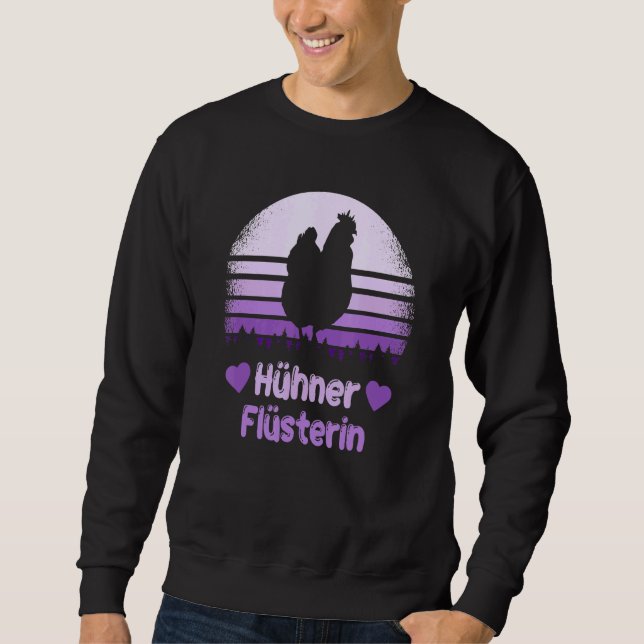 Hühnerflüster Kostüm Bauer Hühnchen Sweatshirt (Vorderseite)