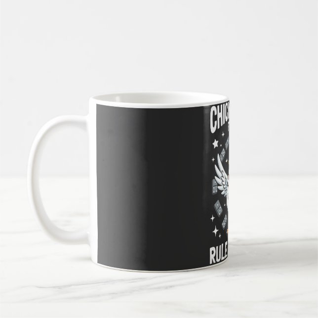Hühnerfuß-Freunde beherrschen den Hühnerstall Kaffeetasse (Links)