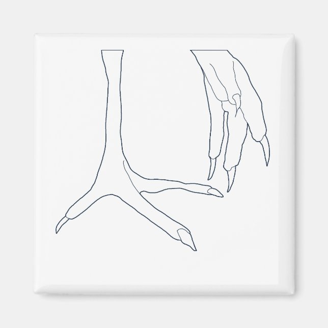 Hühnerfüße Magnet (Vorne)