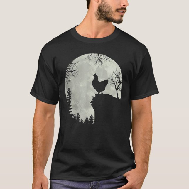 Hühnergebirge Halloween Night Costume Forest Hill  T-Shirt (Vorderseite)