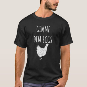 Hühnergeflügel Küken Ei Liebe Stall Hahn Geflügel  T-Shirt