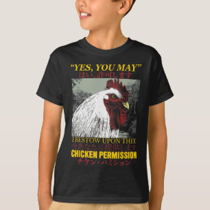 Hühnergenehmigung Vintage Japanischer Hahn _1 T-Shirt