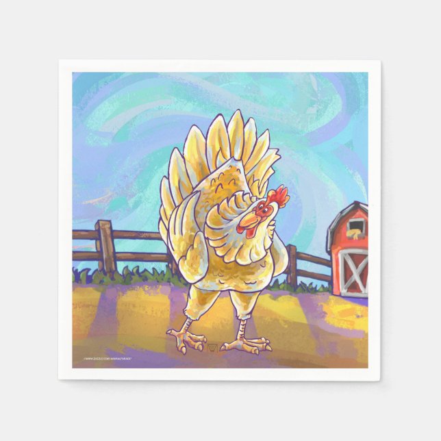 Hühnergeschenke und -zubehör serviette (Vorderseite)