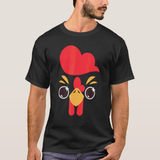 Hühnergesicht Halloween-Kostüm Huhn Kinder Junge G T-Shirt