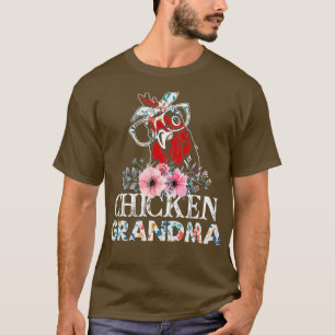 Hühnergrandma Floral T-Shirt