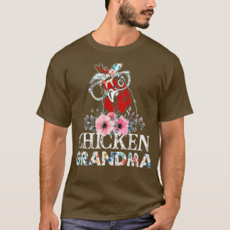 Hühnergrandma Floral T-Shirt