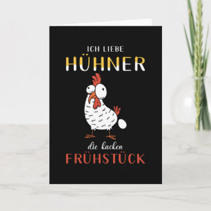 Hühnerhähnchen Sprichwort Funny Karte