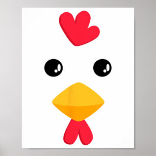 HühnerHalloween Kostüm Spaß Kinder Erwachsene Poster