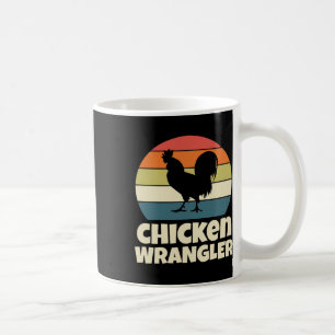 Hühnerhalter Bauer Hahn Landwirtschaft Retro Vint Kaffeetasse