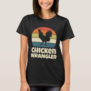 Hühnerhalter Bauer Hahn Landwirtschaft Retro Vint T-Shirt