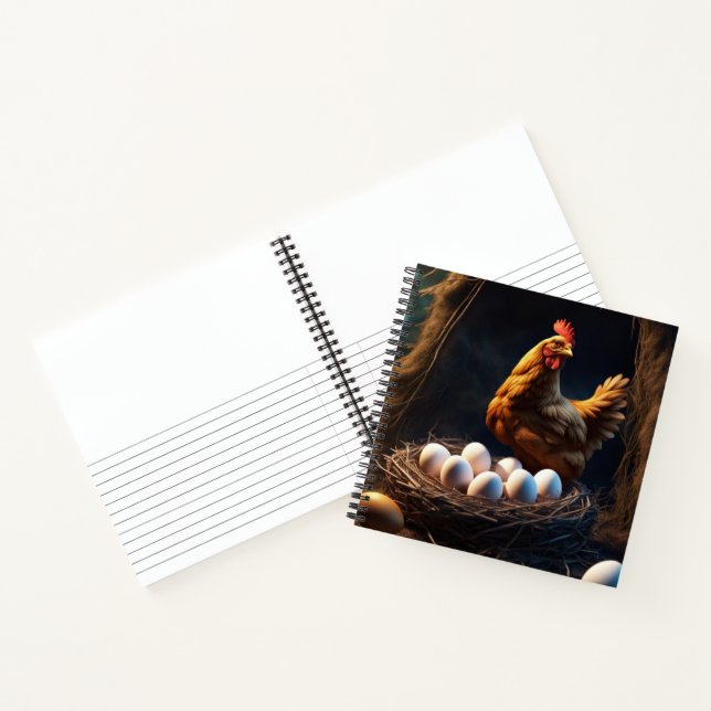 HühnerHardcover Notizbuch (Innenseite)