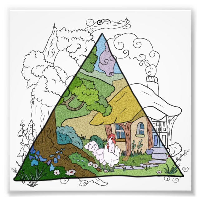 Hühnerhaus Fotodruck (Vorne)