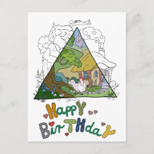 Hühnerhaus Postkarte