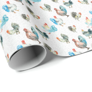 Hühnerhennen Geschenkpapier