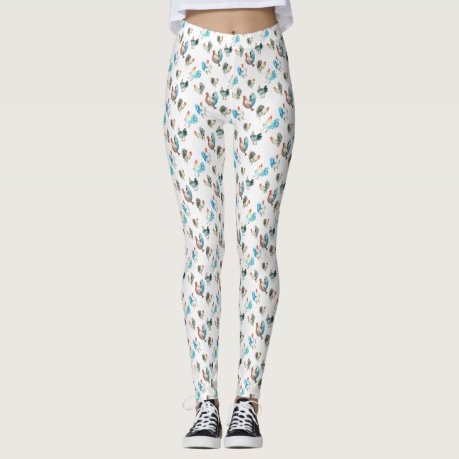 Hühnerhennen Leggings (Vorderseite)