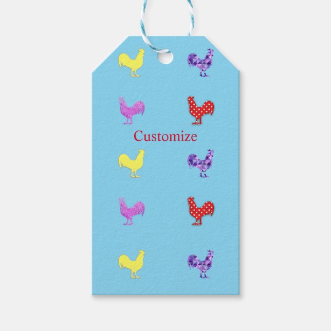 Hühnerhennen Thunder_Cove Geschenkanhänger (Vorderseite)