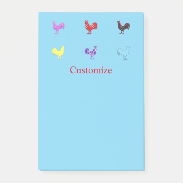 Hühnerhennen Thunder_Cove Post-it Klebezettel (Vorderseite)