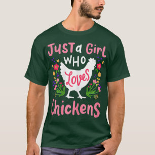 Hühnerhenner Farm Girl-Liebe Niedliches Geschenk T-Shirt