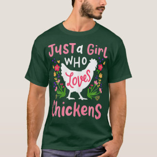 Hühnerhenner Farm Girl-Liebe Niedliches Geschenk T-Shirt