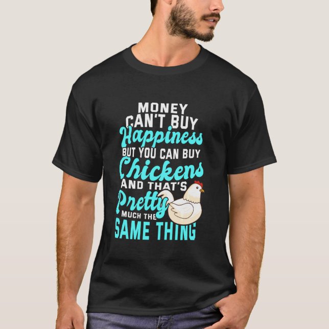Hühnerherde Hahn Hinterhof Henne T-Shirt (Vorderseite)
