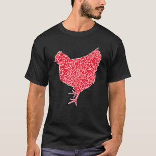 Hühnerherzen Valentinstag Henne Geflügellhaberin M T-Shirt