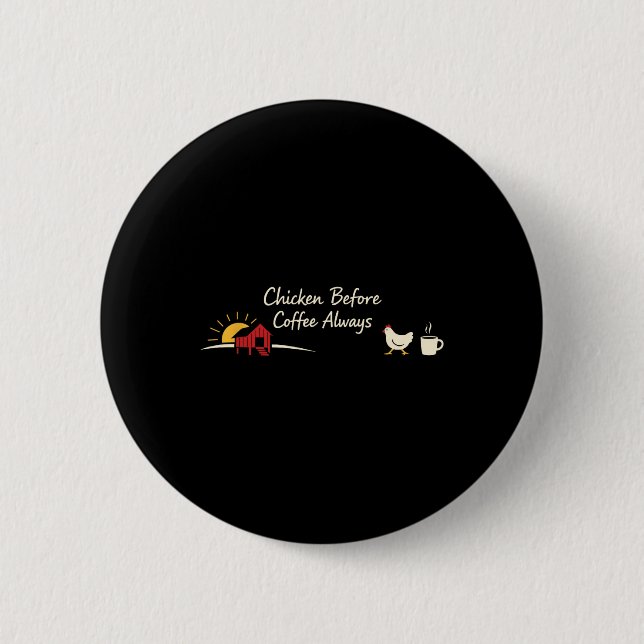 Hühnerhof Hühner Lebensstil Hühnerhalter Leben Gef Button (Vorderseite)