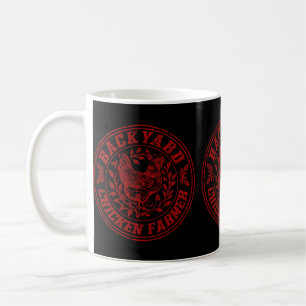 Hühnerhof Hühnerbauer Retro Vintage Landwirtschaft Kaffeetasse