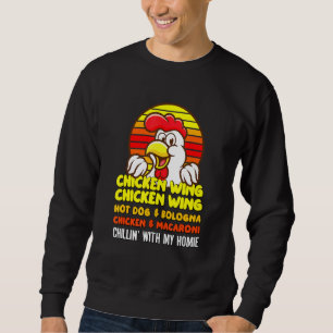 Hühnerhühner-Wing-Hotdog und Bologna für K Sweatshirt