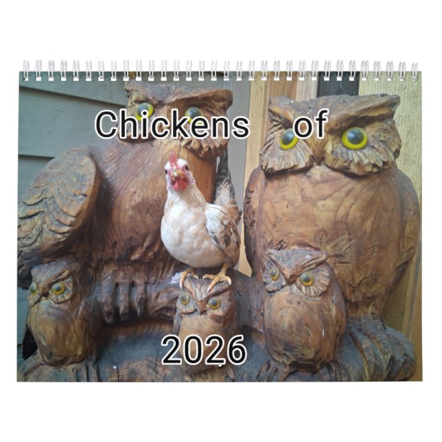 Hühnerkalender 2026 kalender (Titelbild)