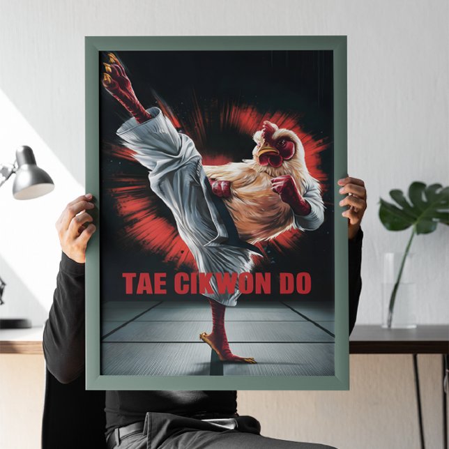 Hühnerkicking Punching Bag Poster (Von Creator hochgeladen)
