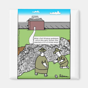 Hühnerknochen überraschend Finale+Adresse+Dialog Magnet