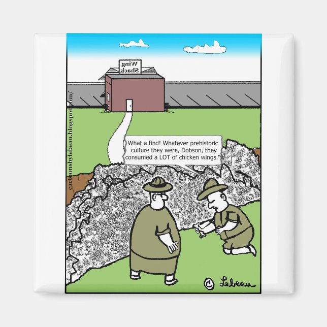 Hühnerknochen überraschend Finale+Adresse+Dialog Magnet (Vorne)