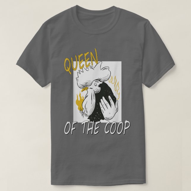 Hühnerkönigin der Coop T-Shirt (Design vorne)