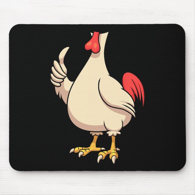 Hühnerkostüm für Halloween-Hahn-Tier-Cosplay Mousepad (Vorne)