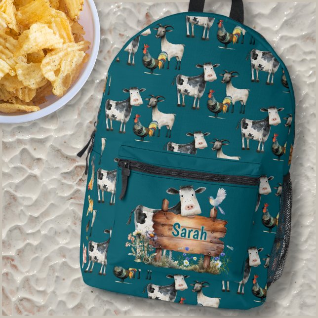 Hühnerkühe Personalisierte Kinder Rucksack (Von Creator hochgeladen)
