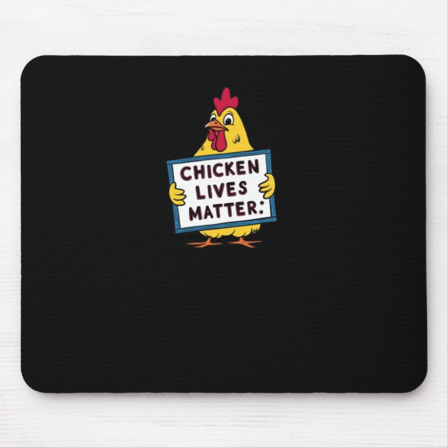 Hühnerleben - Vegetarisch - Tierliebhaber Mousepad (Vorne)