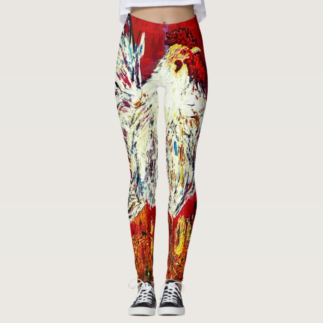 Hühnerleder Leggings (Vorderseite)