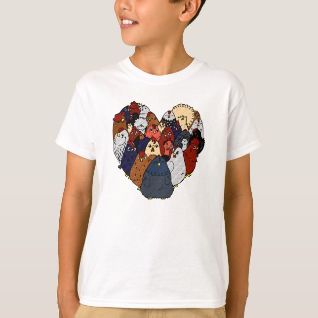 HühnerLiebe T-Shirt (Vorderseite)