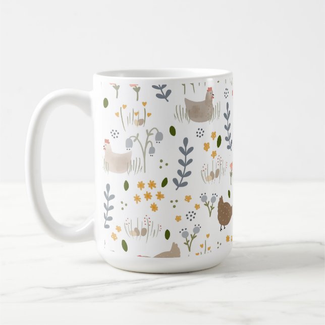 Hühnerliebhaber Hof Tier Hübsch Kaffeetasse (Links)