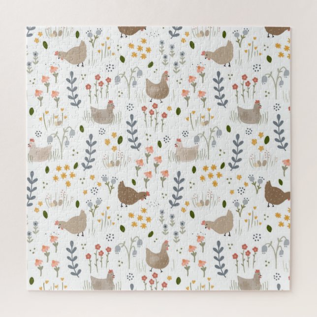 Hühnerliebhaber Hof Tier Hübsch Puzzle (Vertikal)