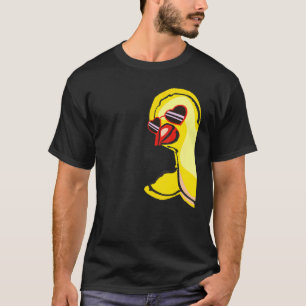 Hühnermädchen mit Sonnenbrille Verrücktes Huhn T-Shirt