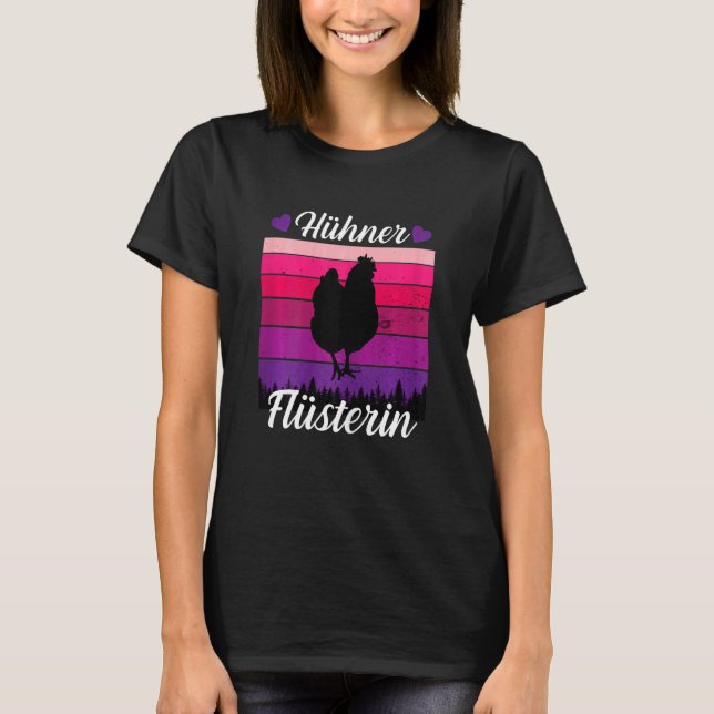 Hühnermama Farmer Chic Überraschung T-Shirt (Vorderseite)