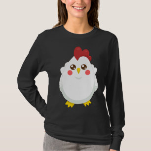 Hühnermuster T-Shirt