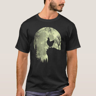 Hühnernacht Kostümwald Hügel Weiß T-Shirt
